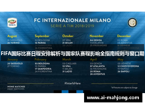FIFA国际比赛日程安排解析与国家队赛程影响全指南规则与窗口期 FIFA国际比赛日程安排解析与国家队赛程影响全指南规则与窗口期